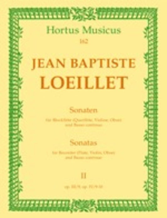 Sonatas Book 2 Op 3 No 9 Op 4 Nos 9-10 Tre Rec/Piano Book