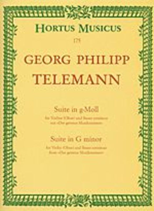 Suite For Violin G Minor Twv 41 Book
