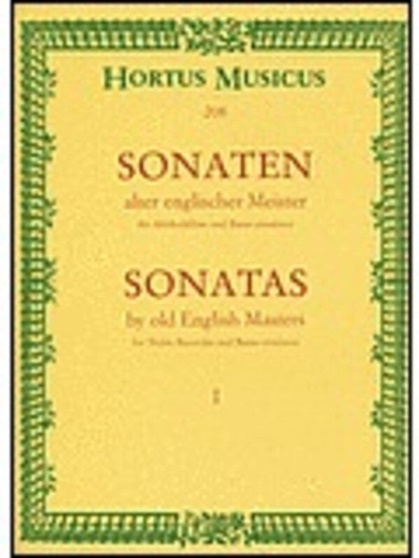 Sonatas By Old English Masters Book 1 Tre/Piano Book