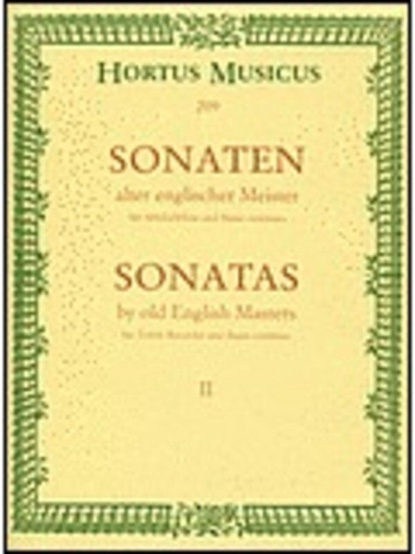 Sonatas By Old English Masters Book 2
