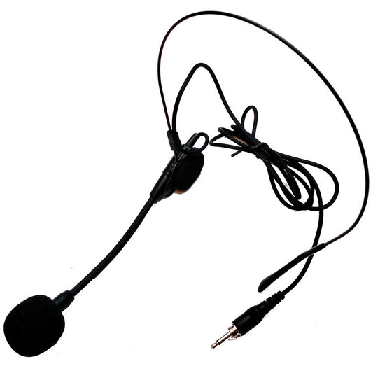 Mascot HM26 Electret Condenser Headset Microphone, Low Impedance, Uni-directional, 100-16000Hz, 3.5mm Connector, Lightweight Design