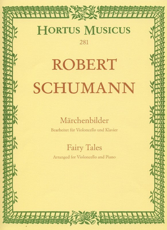 Schumann - Fairy Tales Op 113 Cello/Piano (Softcover Book)