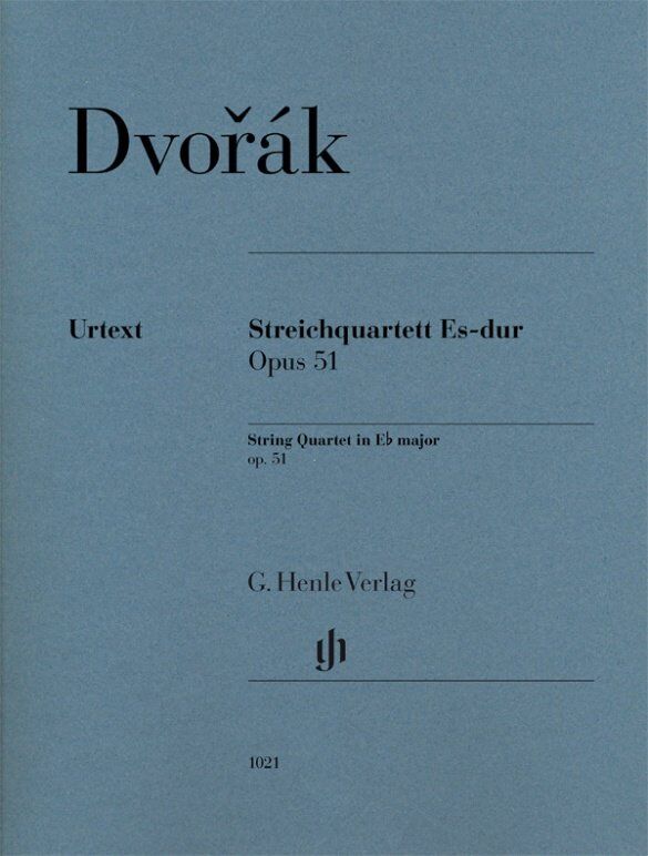 Dvorak String Quartet in E Flat Major Op. 51 Parts by G. Henle Verlag, 63 Pages, Viola and Cello