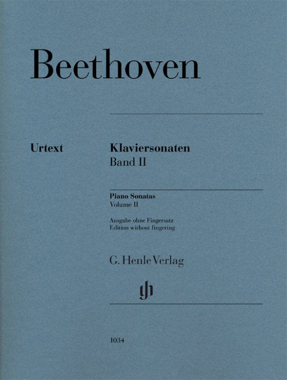 Beethoven: Piano Sonatas Vol. 2 — Without Fingering (G. Henle Verlag)