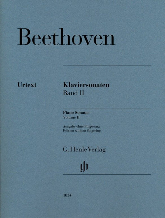 Beethoven: Piano Sonatas Vol. 2 — Without Fingering (G. Henle Verlag)
