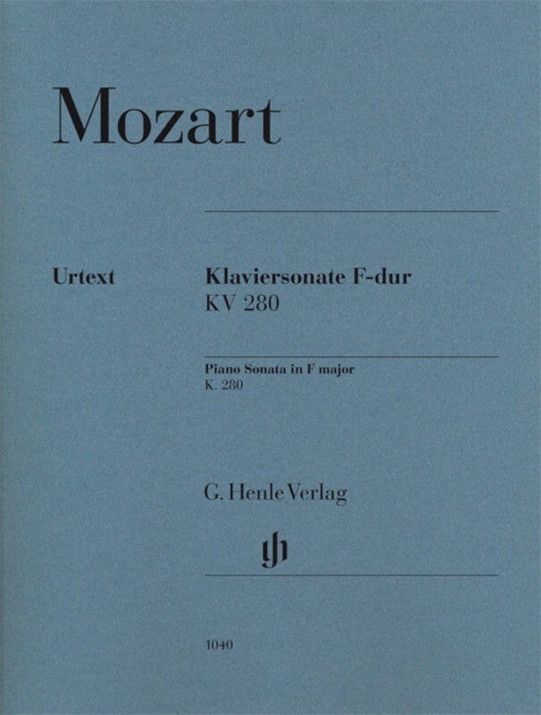 Sonata In F Maj K 280 (Softcover Book)
