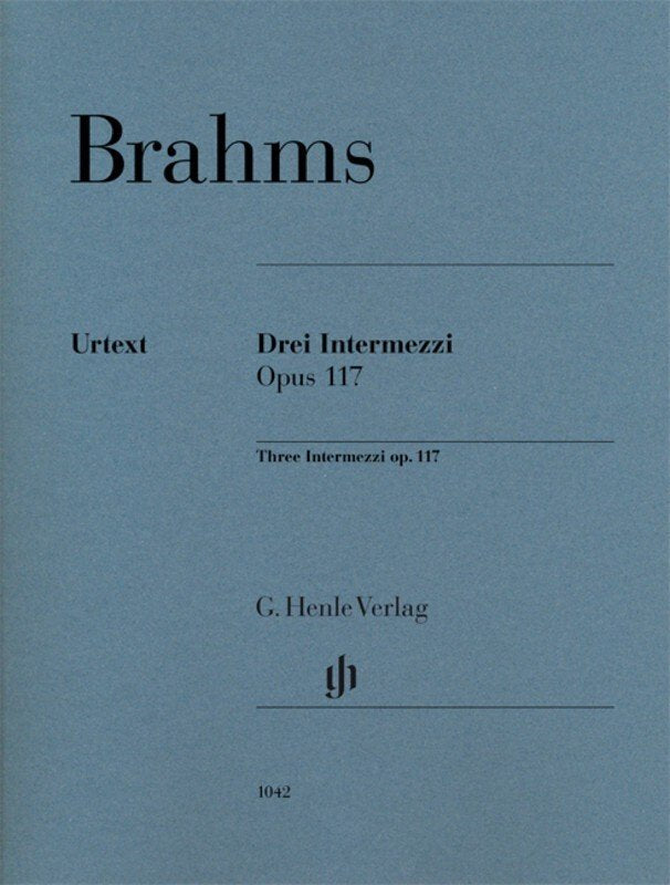 Brahms: 3 Intermezzi, Op. 117 — Piano (G. Henle Verlag)