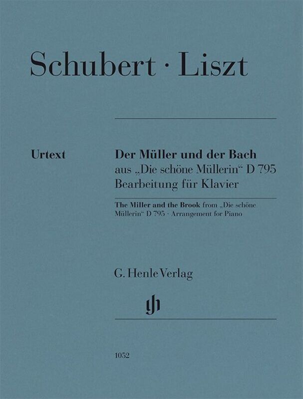 Miller and the Brook (Die Schone Mullerin) Piano Arranged by Liszt, G. Henle Verlag, 15 Pages