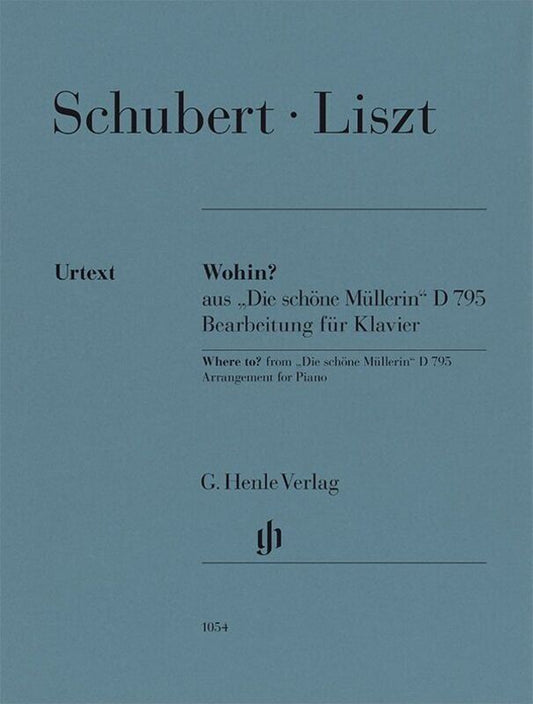 Wohin? from Die Schone Mullerin D 795 for Piano Arranged by Liszt