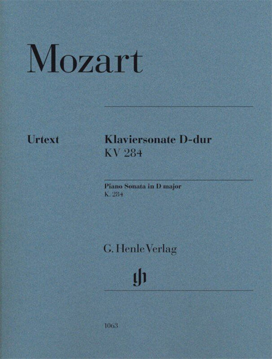 Mozart Sonata in D Major K. 284 for Piano - G. Henle Verlag, Piano Solo, 1 Page