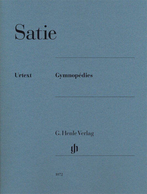 Satie - Gymnopédies Urtext Edition for Piano Solo by G. Henle Verlag, 16 Pages