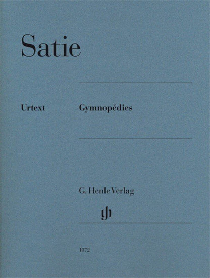 Satie - Gymnopédies Urtext Edition for Piano Solo by G. Henle Verlag, 16 Pages