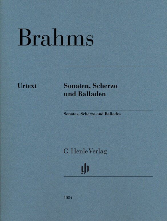 Brahms: Sonatas, Scherzo and Ballades - Piano Solo Edition, G. Henle Verlag, 160 Pages