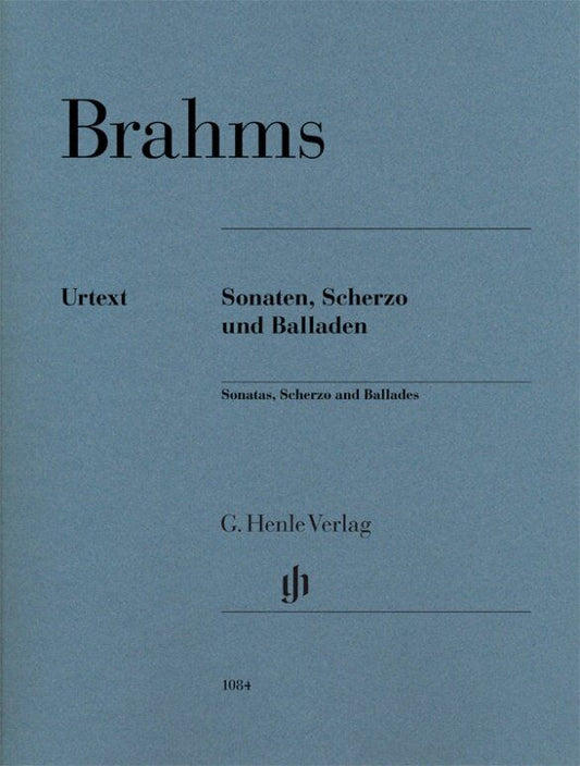 Brahms: Sonatas, Scherzo and Ballades - Piano Solo Edition, G. Henle Verlag, 160 Pages