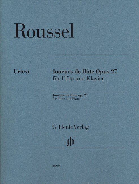 Joueurs de Flute Op. 27 by Albert Roussel, G. Henle Verlag, Flute, 1 Page