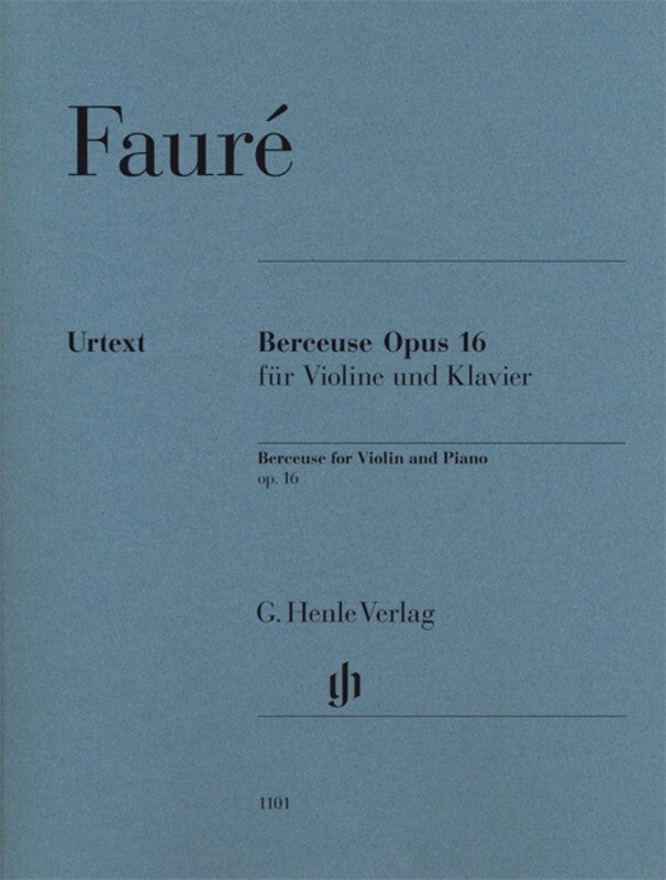Berceuse Op 16 Violin Urtext Book