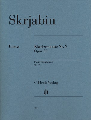 Piano Sonata No 5 Op 53 by Scriabin - Urtext Edition for Piano Sheet Music