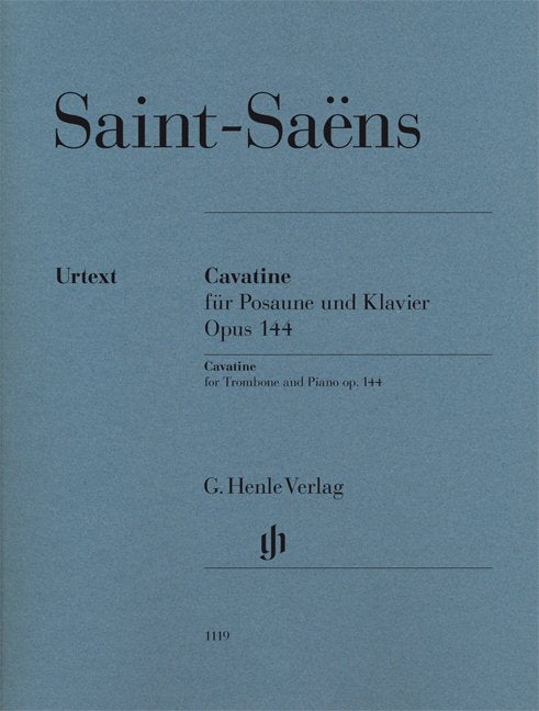 Saint-Saëns: Cavatine, Op. 144 — Trombone & Piano (G. Henle Verlag)