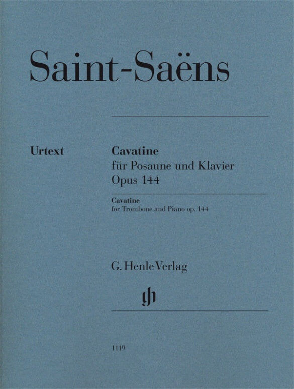 Saint-Saens - Cavatine Op. 144 for Trombone and Piano Accompaniment - Henle HN1119