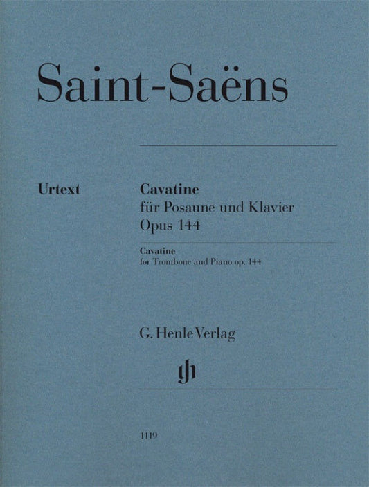 Saint-Saens - Cavatine Op. 144 for Trombone and Piano Accompaniment - Henle HN1119