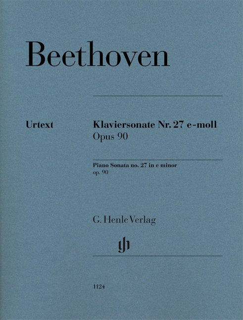 Beethoven: Piano Sonata No. 27 in E Minor, Op. 90 — Urtext (G. Henle Verlag)