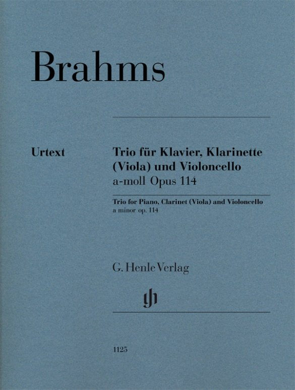 Brahms: Trio in A Minor, Op. 114 — Piano, Clarinet & Cello (G. Henle Verlag)