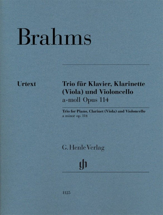 Brahms: Trio in A Minor, Op. 114 — Piano, Clarinet & Cello (G. Henle Verlag)