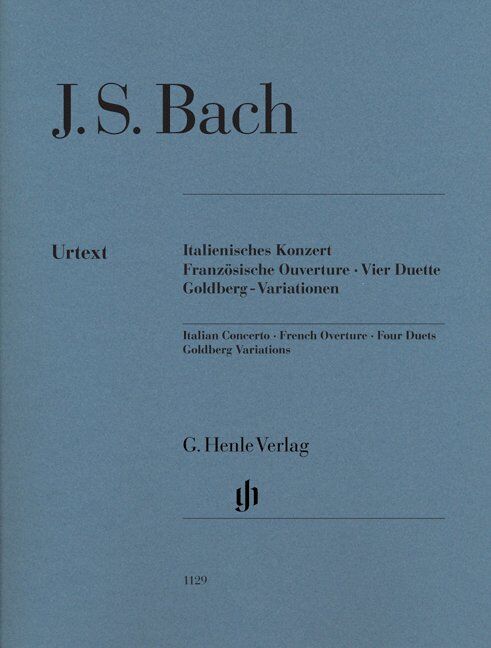 Italian Concerto and Others Without Fingering by Johann Sebastian Bach for Piano Solo, 18 Pages, Published by G. Henle Verlag