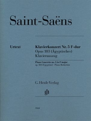 Saint-Saëns: Piano Concerto No. 5 in F, Op. 103 'Egyptian' — 2 Pianos 4 Hands (G. Henle Verlag)