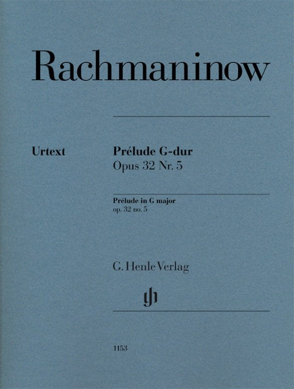 Rachmaninoff: Prelude in G Major, Op. 32 No. 5 — Piano (G. Henle Verlag)