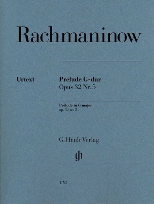 Rachmaninoff: Prelude in G Major, Op. 32 No. 5 — Piano (G. Henle Verlag)