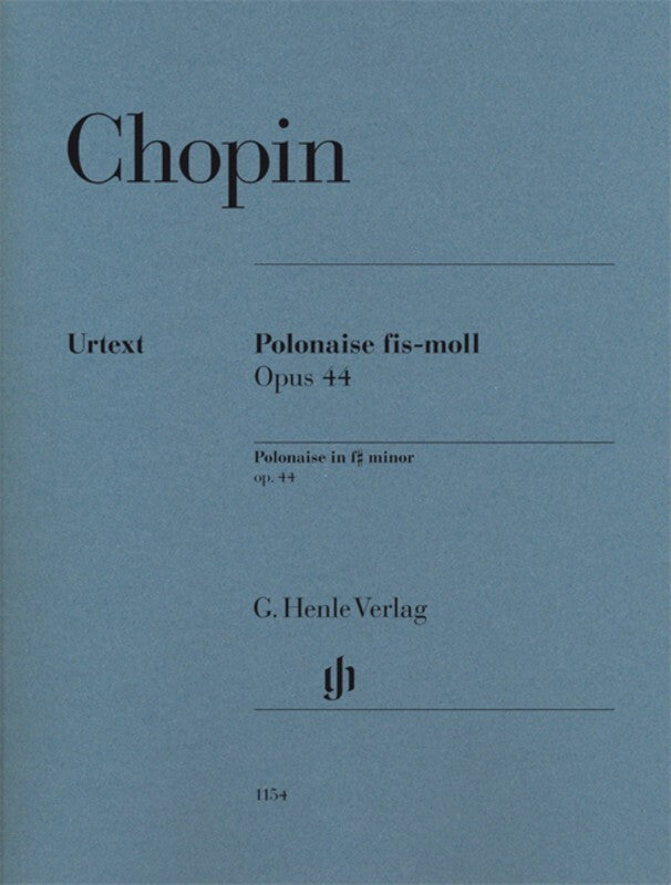 Chopin - Polonaise Op 44 F Sharp Minor Piano (Softcover Book)