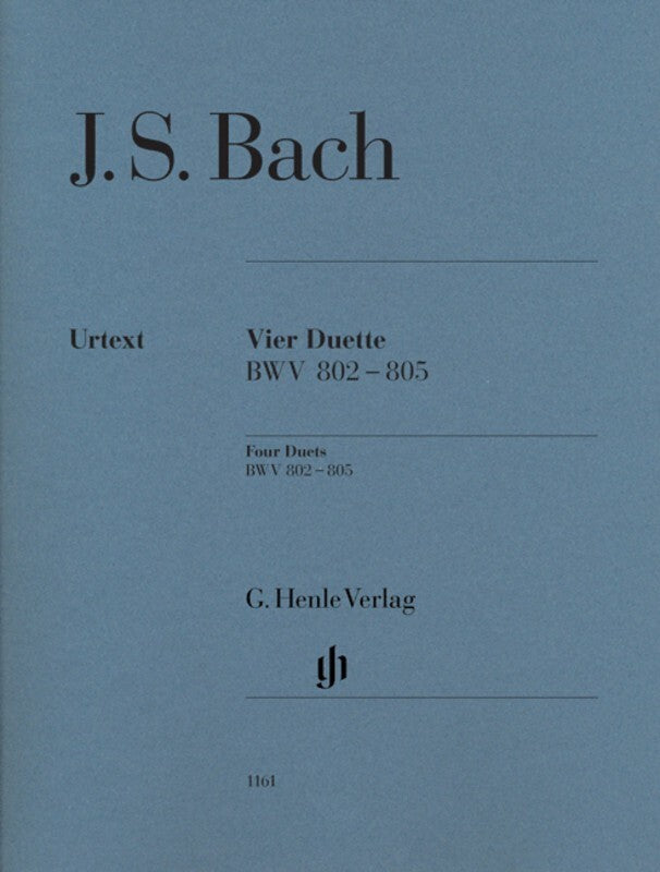 Duets 4 Bwv 802-805 Without Fingering (Softcover Book)