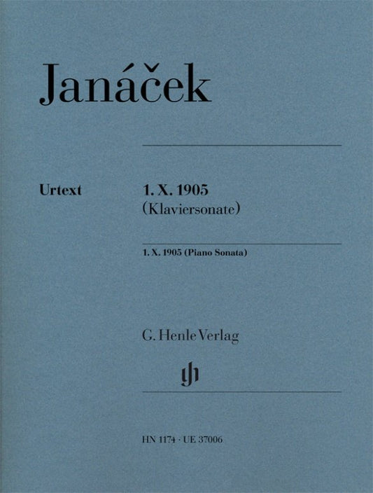 Janacek - 1.X.1905 Piano Sonata, G. Henle Verlag, Piano Solo, 20 Pages