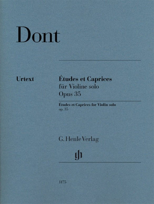 Etudes and Caprices Op. 35 for Violin Solo by Jacob Dont, G. Henle Verlag, 56 Pages