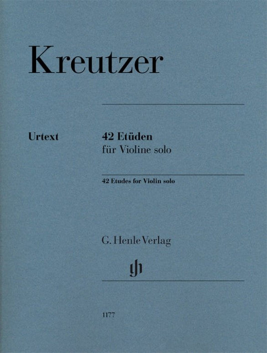 Kreutzer 42 Etudes for Violin Solo by G. Henle Verlag - 86 Pages