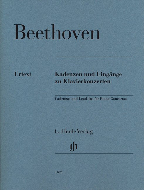 Beethoven: Cadenzas & Lead-Ins for Piano Concertos (G. Henle Verlag)