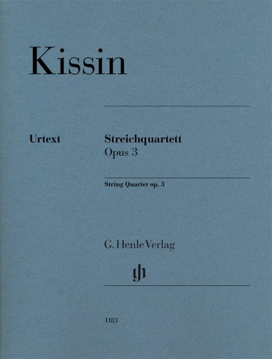 Kissin String Quartet Op. 3 - Viola & Cello, 28 Pages, Published by G. Henle Verlag