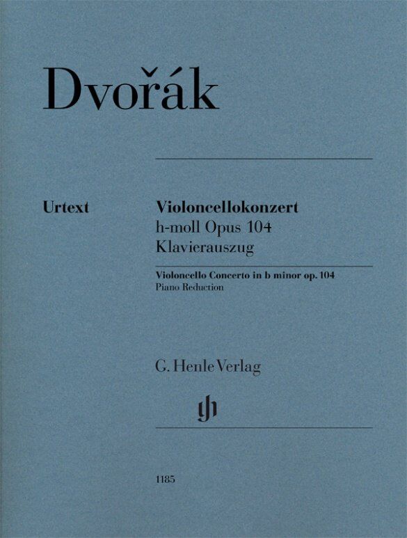 Dvorak Concerto in B Minor Op. 104 for Cello and Piano, G. Henle Verlag, 102 Pages