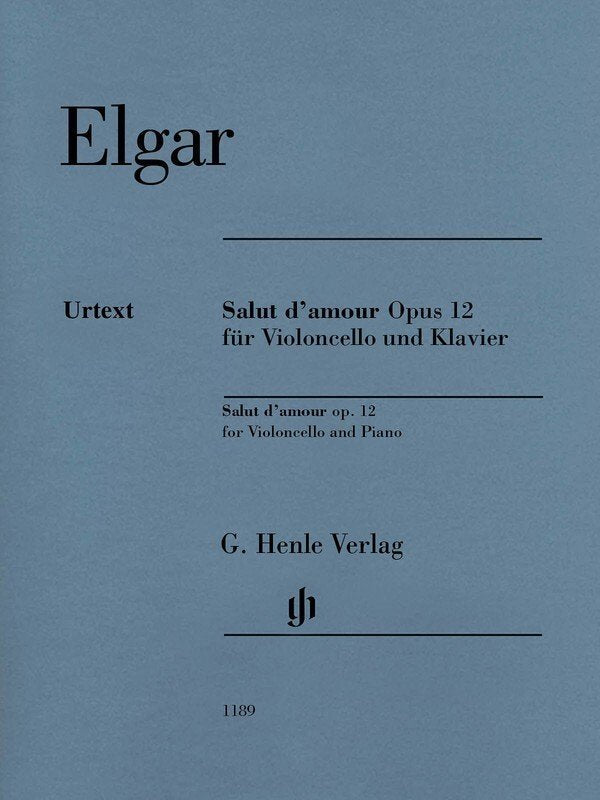 Elgar: Salut d'Amour, Op. 12 — Cello & Piano (G. Henle Verlag)