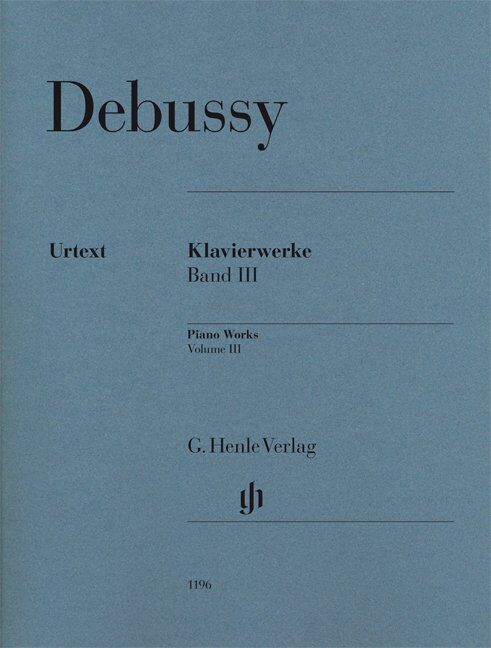 Piano Works Volume 3 Urtext by Claude Debussy, G. Henle Verlag, Piano Solo, 1 Page