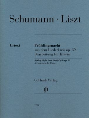 Schumann: Spring Night from Liederkreis, Op. 39 — Piano arr. Liszt (G. Henle Verlag)