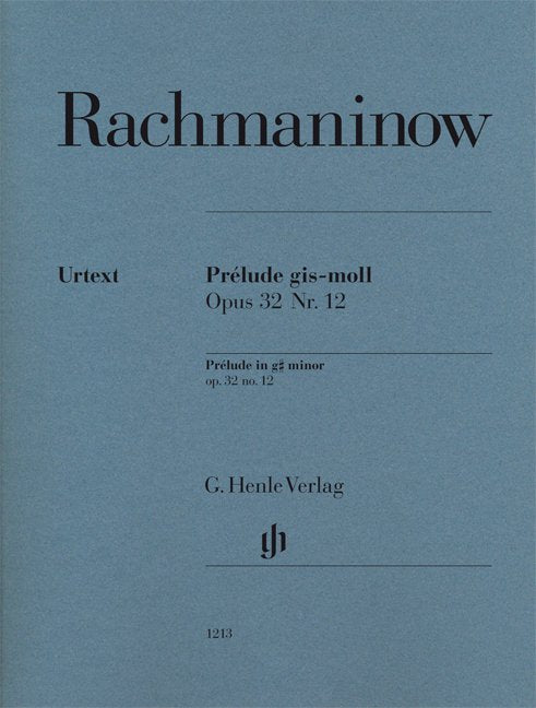 Rachmaninoff: Prelude in G Sharp Minor, Op. 32 No. 12 — Piano Solo (G. Henle Verlag)