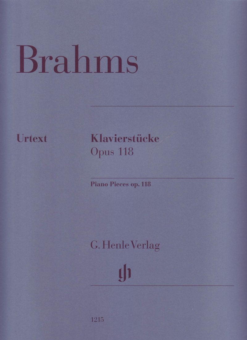 Brahms: Piano Pieces, Op. 118 — Urtext (G. Henle Verlag)