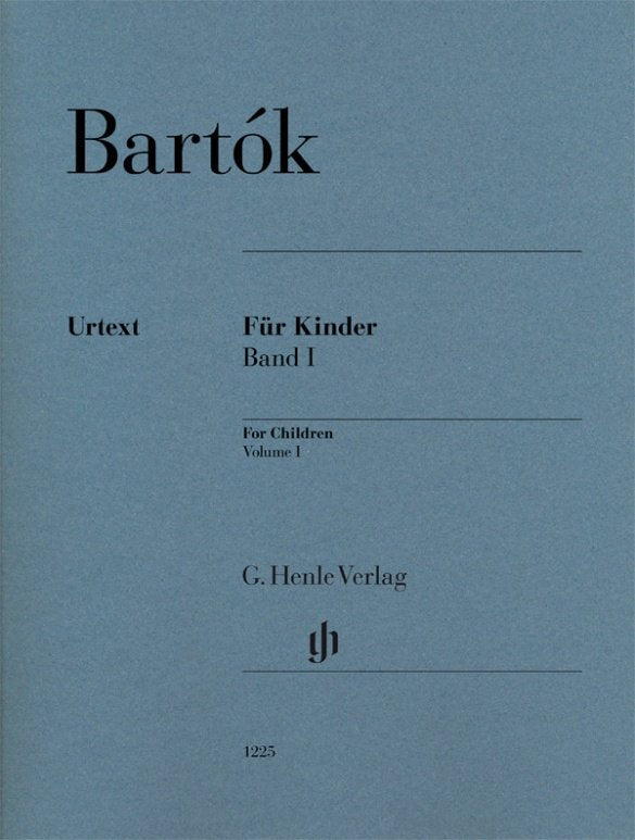 Bartók: For Children Vol. 1 — Piano Solo Urtext (G. Henle Verlag)