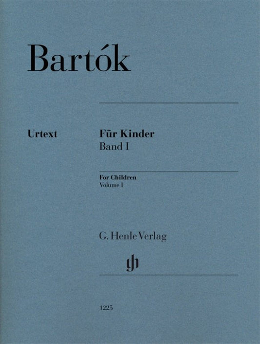 Bartók: For Children Vol. 1 — Piano Solo Urtext (G. Henle Verlag)