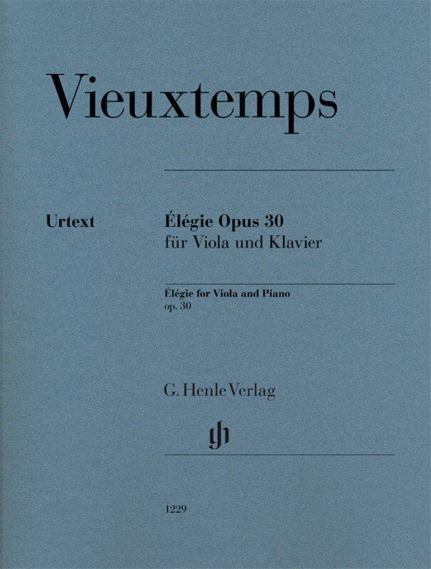Vieuxtemps: Élégie, Op. 30 — Viola & Piano (G. Henle Verlag)