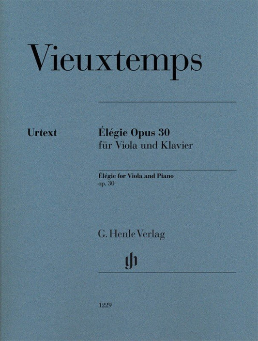 Vieuxtemps: Élégie, Op. 30 — Viola & Piano (G. Henle Verlag)