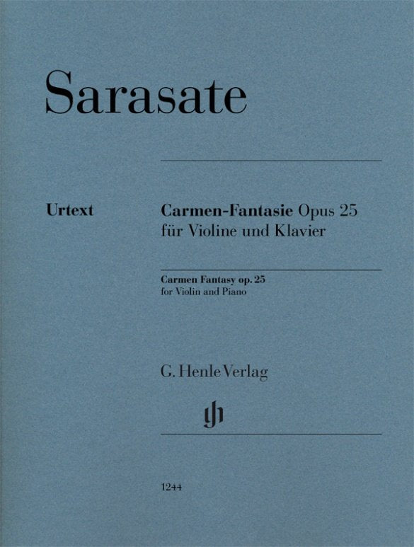 Sarasate - Carmen Fantasy Op 25 Violin/Piano (G. Henle Verlag)