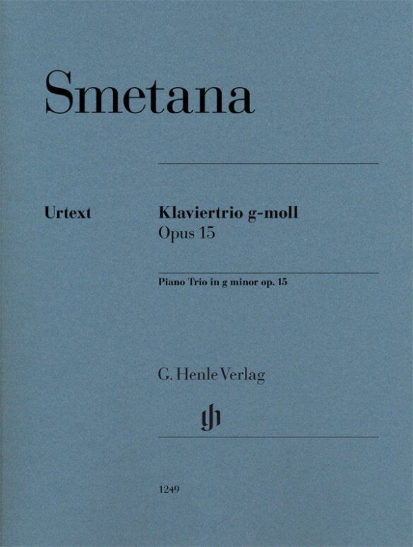 Smetana Piano Trio in G Minor Op. 15 SC/PTS - G. Henle Verlag Edition for Cello, Piano, and Violin, 85 Pages